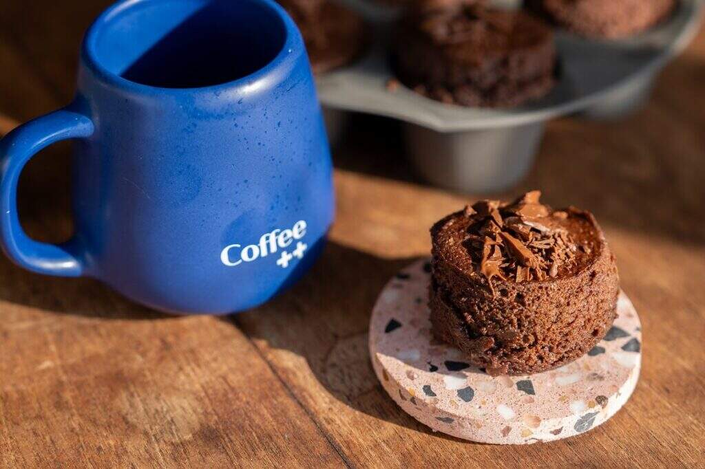 Muffin de chocolate com café na Air Fryer